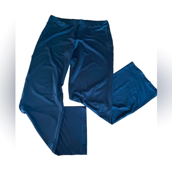 Athleta Pants - ATHLETA black pull on pant with zipper. Size large polyester/lycra. Large
